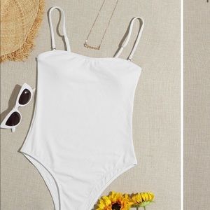 White One Piece Swimsuit